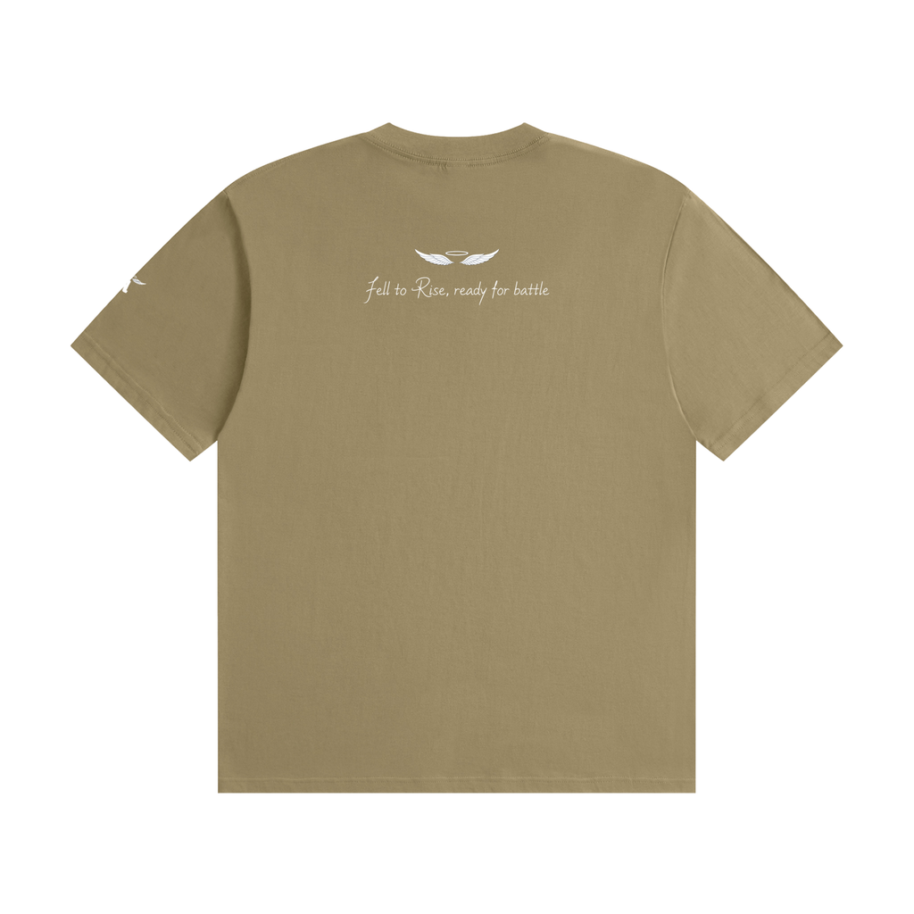 ANGELIC Plain “Fell to Rise” Cotton Tee