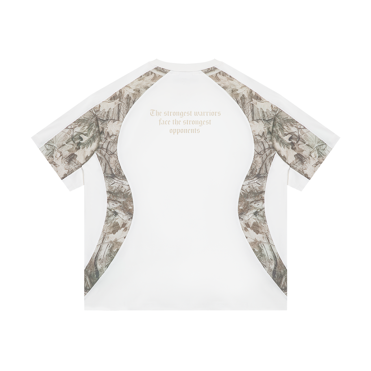 ANGELIC Half Camo White Tee