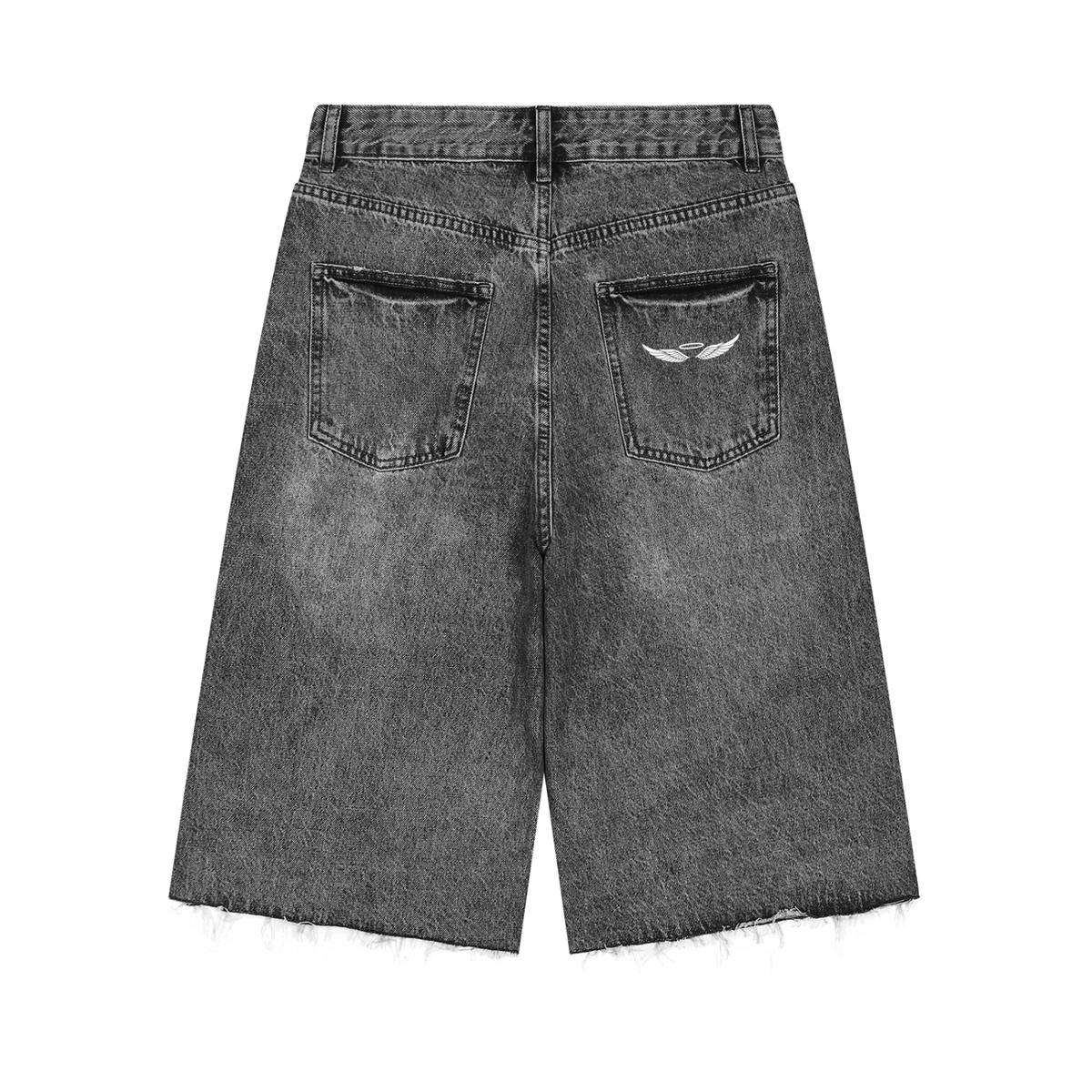 Men's Vintage Washed Baggy Graphic Cross Jorts
