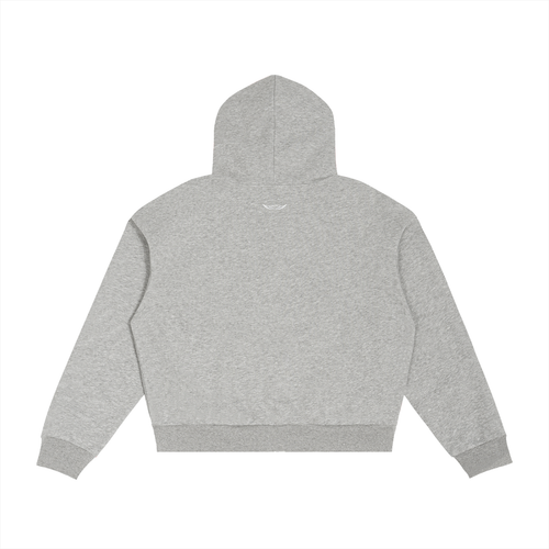 ANGELIC Contrast Plaid Premium Zip Hoodie