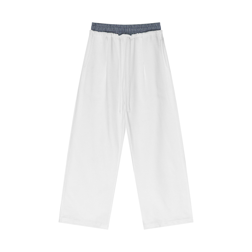 ANGELIC Plaid Waist Sweats – Straight baggy fit