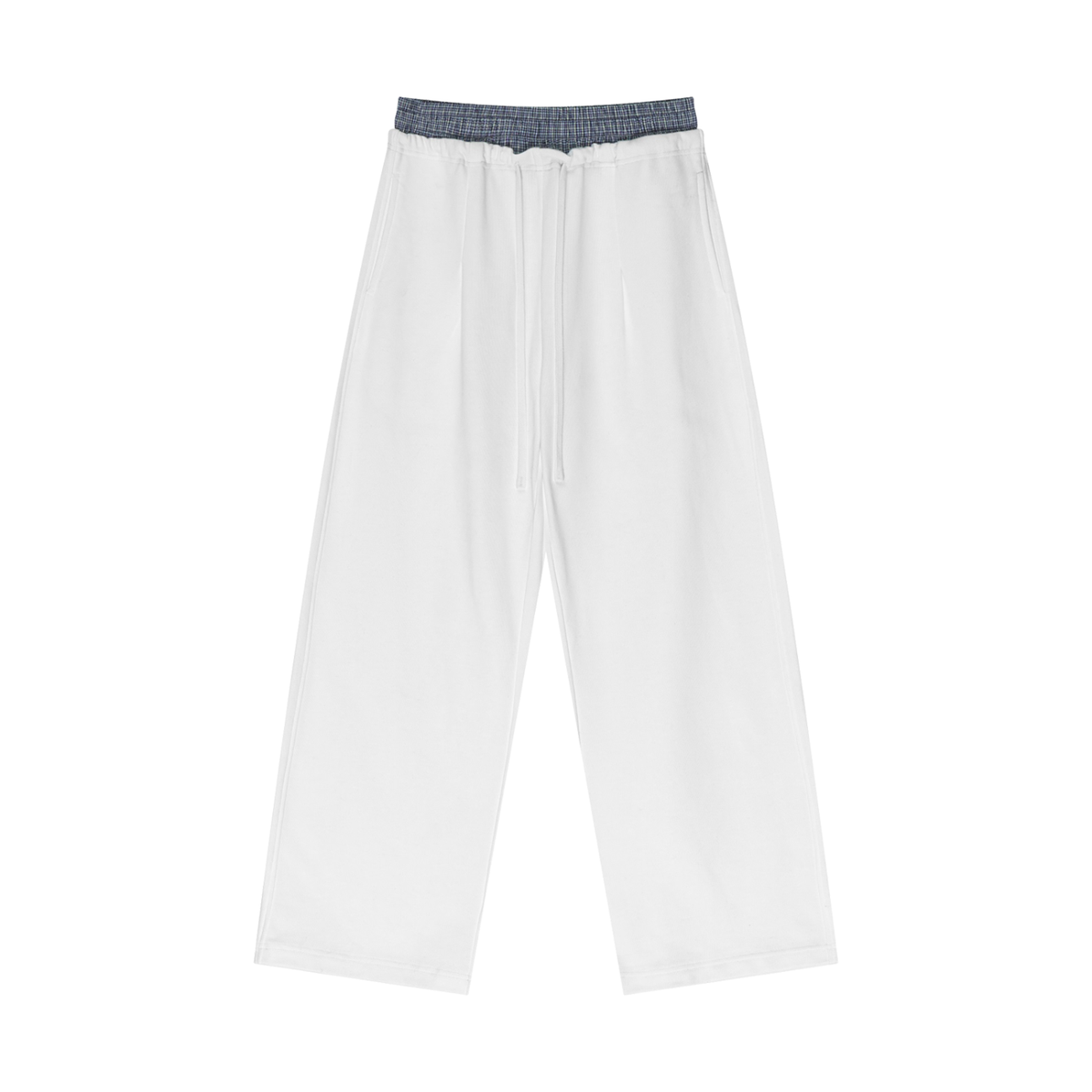 ANGELIC Plaid Waist Sweats – Straight baggy fit